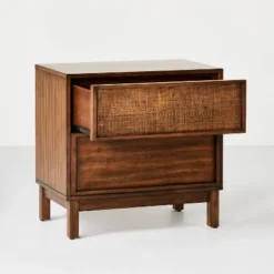 Wood & Cane Transitional Nightstand - Hearth & Hand™ With Magnolia 14 Wood & Cane Transitional Nightstand - Hearth & Hand™ With Magnolia -Furniture Specialty Store GUEST af59a1ab 4868 4ff5 ab07 150c54a02150