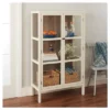 56.2" Hadley Library Cabinet With Glass Shell White - Threshold™ -Furniture Specialty Store GUEST b27660bf b767 4281 b125 b4e4c371f513