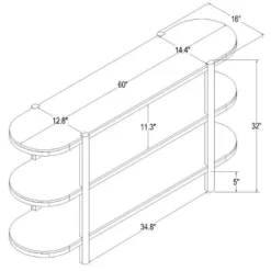 32" Portola Hills 3 Shelf Horizontal Bookcase - Threshold™ Designed With Studio McGee -Furniture Specialty Store GUEST b29322d3 efb6 44c0 a459 930a88eaa026