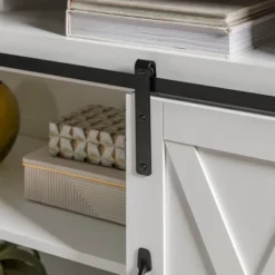 Transitional Sliding Barndoor Highboy TV Stand For TVs Up To 58" - Saracina Home 31 Transitional Sliding Barndoor Highboy TV Stand For TVs Up To 58" - Saracina Home -Furniture Specialty Store GUEST b5a3e537 90f4 4e58 a208 0c36538d1d04