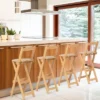 Costway Set Of 4 Bamboo Folding Barstools Counter Height Dining Chairs Installation Free -Furniture Specialty Store GUEST b8715a6f 722b 4892 aed6 84490194a6a2