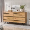 Modern 6 Drawer Double Dresser With Long Handles - Saracina Home -Furniture Specialty Store GUEST baaa5b1c 32c6 42a4 87e6 bcfe2da73f57