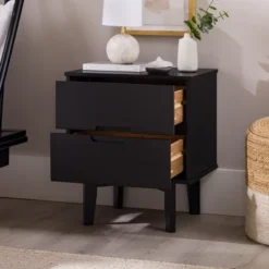 Mid-Century Modern Wood Nightstand - Saracina Home -Furniture Specialty Store GUEST bb8cd0af 9f2f 4c69 916e ce68660dee05