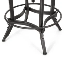 2pc Farmdale Industrial Firwood Adjustable Height Swivel Counter Height Barstools Antique Natural/Pewter - Christopher Knight Home -Furniture Specialty Store GUEST bbd5f51a c391 4c34 ba82 734baadc6ab1