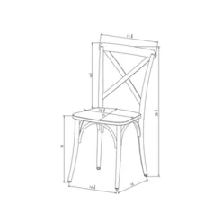 Set Of 2 Malden French Bistro Dining Chair Black - Threshold™ -Furniture Specialty Store GUEST be93dcf6 6a27 4d9e 83a8 3927be01d462