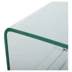 Ramona Console With Shelf TV Stand For TVs Up To 44" Clear - Christopher Knight Home -Furniture Specialty Store GUEST be9a6c18 ee65 44cf 8b00 273919cadff1