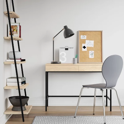 72" Loring 5 Shelf Leaning Bookshelf - Threshold™ 3 72" Loring 5 Shelf Leaning Bookshelf - Threshold™