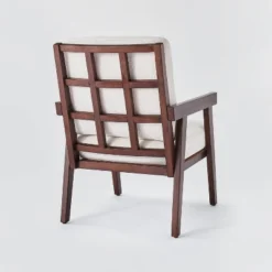 Grantsville Wood Frame Accent Chair With Grid Back - Threshold™ Designed With Studio McGee -Furniture Specialty Store GUEST c413361e a903 45e3 9f19 7ac166bd22f3