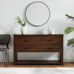 Transitional 4 Drawer Buffet - Saracina Home -Furniture Specialty Store GUEST c6383927 bd15 4c3c a6c0 b8083c8d9325