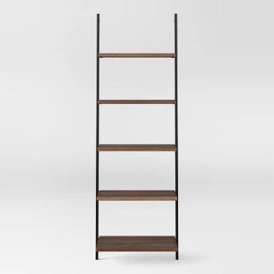 72" Loring 5 Shelf Leaning Bookshelf - Threshold™ 8 72" Loring 5 Shelf Leaning Bookshelf - Threshold™ - Image 6