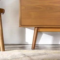 Solid Wood Mid-Century Modern TV Stand For TVs Up To 65" - Saracina Home -Furniture Specialty Store GUEST cda6b074 d568 4d66 b464 601370e6db11