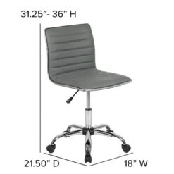 Emma And Oliver Low Back Designer Armless Ribbed Swivel Task Office Chair 25 Emma And Oliver Low Back Designer Armless Ribbed Swivel Task Office Chair -Furniture Specialty Store GUEST d0e699da fac0 4ff7 9690 360cf895b260