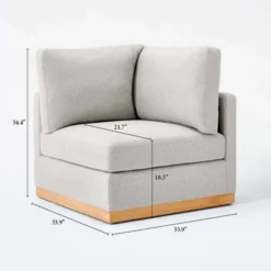 Woodland Hills Modular Sectional Corner Light Gray - Threshold™ Designed With Studio McGee -Furniture Specialty Store GUEST d13a80c0 94a7 4a14 807c 01f454d7e453