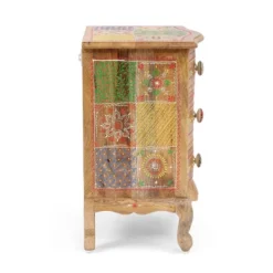 Ailey Handcrafted Boho Mango Wood 3 Drawer Nightstand Natural - Christopher Knight Home 16 Ailey Handcrafted Boho Mango Wood 3 Drawer Nightstand Natural - Christopher Knight Home -Furniture Specialty Store GUEST d2a0da4f 2eb2 4284 a2b1 540f55b08a0f