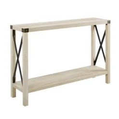 Sophie Rustic Industrial X Frame Entry Table - Saracina Home -Furniture Specialty Store GUEST d727ce8b 339b 4d6d 9bc1 4b2e3bc736a9
