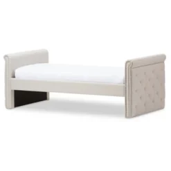 Twin Swanson Modern And Contemporary Fabric Tufted Daybed With Roll-Out Trundle Guest Bed - Baxton Studio 21 Twin Swanson Modern And Contemporary Fabric Tufted Daybed With Roll-Out Trundle Guest Bed - Baxton Studio -Furniture Specialty Store GUEST dab590e7 fc47 42db bc53 073497ac9cdb