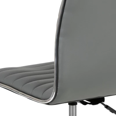 Emma And Oliver Low Back Designer Armless Ribbed Swivel Task Office Chair 9 Emma And Oliver Low Back Designer Armless Ribbed Swivel Task Office Chair - Image 7