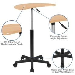 Emma And Oliver Sit To Stand Mobile Laptop Computer Desk - Portable Rolling Standing Desk 22 Emma And Oliver Sit To Stand Mobile Laptop Computer Desk - Portable Rolling Standing Desk -Furniture Specialty Store GUEST e166bd86 a477 40dc bcf6 cdc8d9149ee8