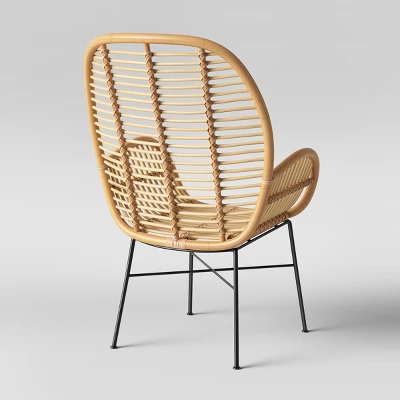 Lily Rattan Armchair With Metal Legs - Assembly Required - Opalhouse™ 4 Lily Rattan Armchair With Metal Legs - Assembly Required - Opalhouse™ - Image 2