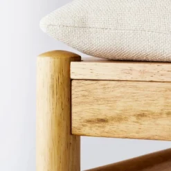 Emery Wood Counter Height Barstool With Upholstered Seat And Sling Back Natural - Threshold™ Designed With Studio McGee -Furniture Specialty Store GUEST e8ec7e51 c160 4262 8af2 ab79b157278d