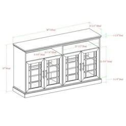 Transitional 4 Door Windowpane TV Stand For TVs Up To 65" - Saracina Home 20 Transitional 4 Door Windowpane TV Stand For TVs Up To 65" - Saracina Home -Furniture Specialty Store GUEST ed2005eb 89f7 433b a81a f537715559df