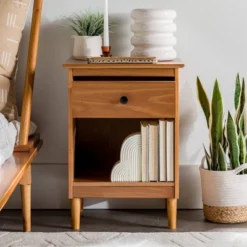 Stiva Classic Mid-Century Modern 1 Drawer Nightstand - Saracina Home 28 Stiva Classic Mid-Century Modern 1 Drawer Nightstand - Saracina Home -Furniture Specialty Store GUEST ee2f70db 4e78 4367 afb5 cf038cb6780d