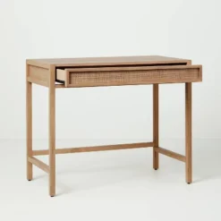 Wood & Cane Transitional Writing Desk - Hearth & Hand™ With Magnolia 13 Wood & Cane Transitional Writing Desk - Hearth & Hand™ With Magnolia -Furniture Specialty Store GUEST f210c649 4f0c 4443 992e 4bede304898a