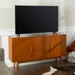 Mid-Century Modern Wood Console TV Stand For TVs Up To 65" - Saracina Home -Furniture Specialty Store GUEST f4776153 9248 4743 8fa8 bef9a1fa29c7