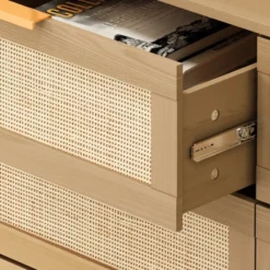 43.31" 6-Drawer Rattan Dresser For Living Room And Bedroom - ModernLuxe -Furniture Specialty Store GUEST f9cd6e25 eed0 4d7a 8a11 5c3251963523