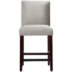 25" Velvet Parsons Counter Height Barstool Wood - Threshold™ -Furniture Specialty Store GUEST f9dfe6cc 73c9 46f6 9146 046c7990b68e