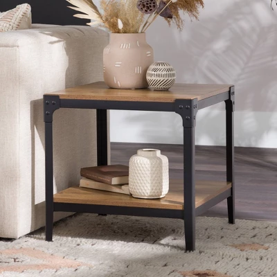 Set Of 2 Benny Urban Industrial Angle Iron Side Tables - Saracina Home 12 Set Of 2 Benny Urban Industrial Angle Iron Side Tables - Saracina Home - Image 10