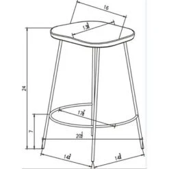 Metal Base Counter Height Barstools With Wood Seat Brown - Threshold™ Designed With Studio McGee -Furniture Specialty Store GUEST fc6ba567 7d0a 4f6c a2d1 6fb42b1cfa64