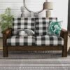 Jovie Gingham Rustic Loveseat - HOMES: Inside + Out -Furniture Specialty Store GUEST fead4da2 15b5 433c 93d7 058e1d0967b2